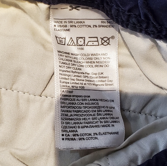 8" Easy Shorts Cotton Blue - Picture 5 of 9